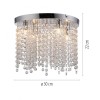 JUST LIGHT.-KULUNKA Φωτιστικό Οροφής 4xG9, Χρωμίου με Μακριές Κρυστάλλινες Αλυσίδες ΚΩΔ.-SL15064-17