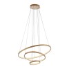 JUST LIGHT.-CERCHI LED Κρεμαστό Φωτιστικό 3 Δακτύλιοι, Χρυσό, 3000K