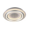 JUST LIGHT.-CICHIO Φωτιστικό Οροφής LED, Ασημί Ματ, Εφέ Τούνελ, 3000K
