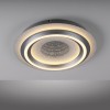 JUST LIGHT.-CICHIO Φωτιστικό Οροφής LED, Ασημί Ματ, Εφέ Τούνελ, 3000K
