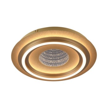 JUST LIGHT.-CICHIO Φωτιστικό Οροφής LED, Ματ Μπρούτζος, 3000K