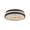 JUST LIGHT.-HANNI Φωτιστικό Οροφής LED, Μαύρο με Κρυστάλλινα Στοιχεία, 3000K ΚΩΔ.-SL15217-18