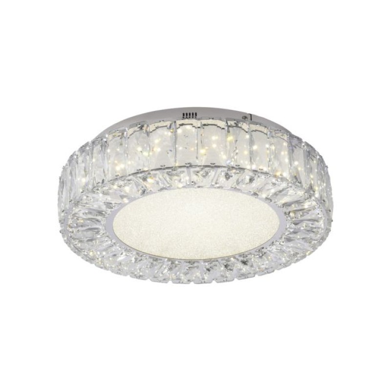 JUST LIGHT.-KULUNKA Φωτιστικό Οροφής LED 37cm, Κρυστάλλινο Τελείωμα, 4000K