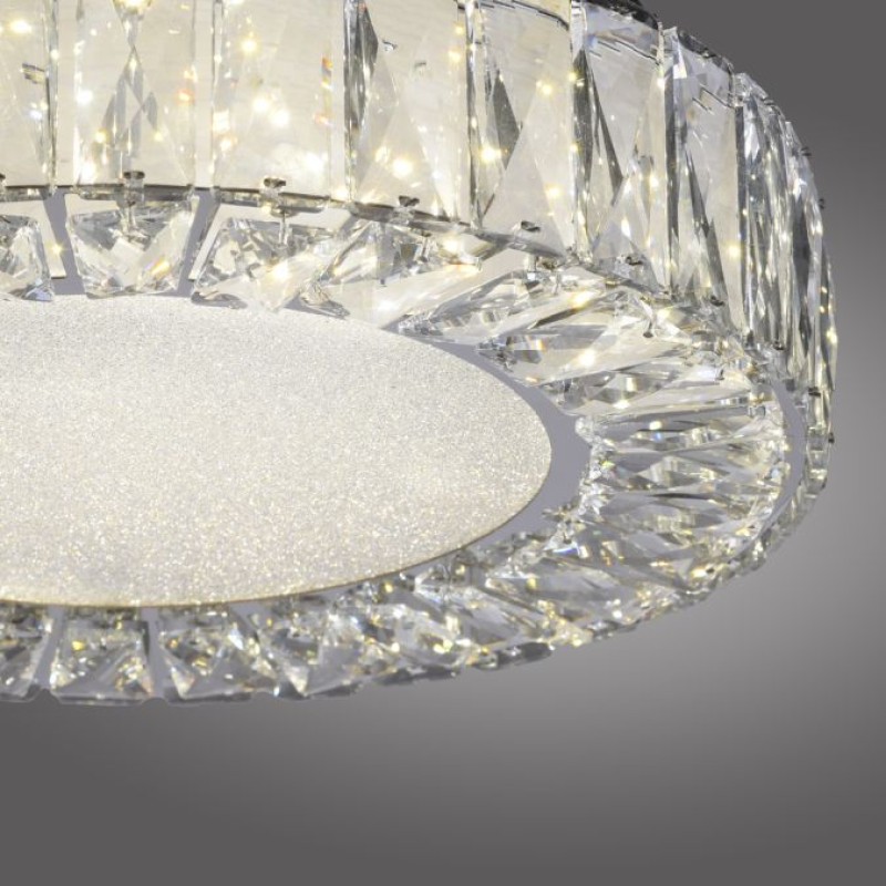 JUST LIGHT.-KULUNKA Φωτιστικό Οροφής LED 37cm, Κρυστάλλινο Τελείωμα, 4000K