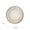 JUST LIGHT.-KULUNKA Φωτιστικό Οροφής LED 37cm, Κρυστάλλινο Τελείωμα, 4000K