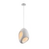 JUST LIGHT.-ARTONI Κρεμαστό Φωτιστικό E27, 15W, Λευκό, Όψη Πέτρας