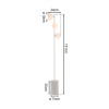 JUST LIGHT.-MARIS Φωτιστικό Δαπέδου LED, 3xG9, 3000K, Τσιμέντο