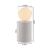 JUST LIGHT.-MARIS Επιτραπέζιο Φωτιστικό LED, G9, 3000K, Τσιμέντο