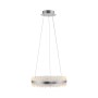 JUST LIGHT.-OPHELIA Κρεμαστό Φωτιστικό LED, Αλουμίνιο με Κρυστάλλινο Στεφάνι, 3000K