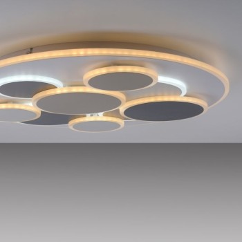 JUST LIGHT.-MODENA Φωτιστικό Οροφής LED, Στρογγυλό, Multicolor, Dimmable, CCT 3000-6500K, με Μνήμη