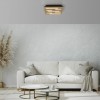 JUST LIGHT.-AKUSTIK Φωτιστικό Οροφής LED, Τετράγωνο με Ξύλο Δρυός & Ακουστικό Πάνελ, 3000K ΚΩΔ.-SL15590-79