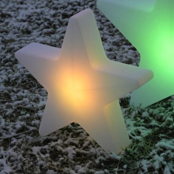 JUST LIGHT.-AKKU-STAR LED Διακοσμητικό Φωτιστικό Αστέρι, Λευκό, Επαναφορτιζόμενο, RGB, IP44