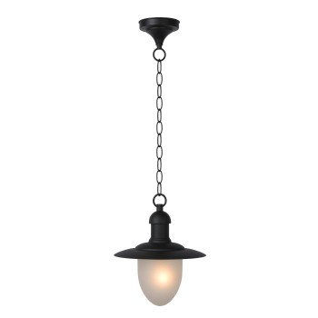 Lucide - ARUBA Κρεμαστό Φωτιστικό Ε27 IP44 Μαύρο Ματ (Black Mat)