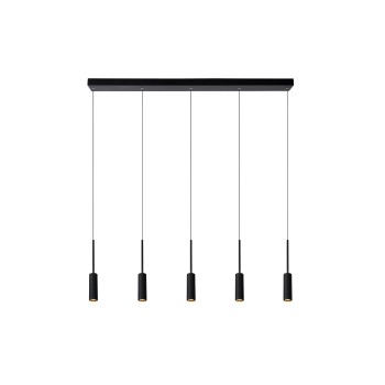 Lucide - TUBULE Κρεμαστό Φωτιστικό LED, Μαύρο Ματ, 2700 K