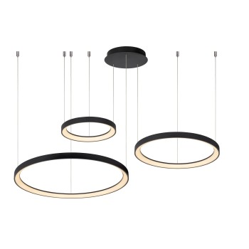 Lucide - VIDAL Κρεμαστό Φωτιστικό LED, Μαύρο Ματ-Λευκό, 2700 K