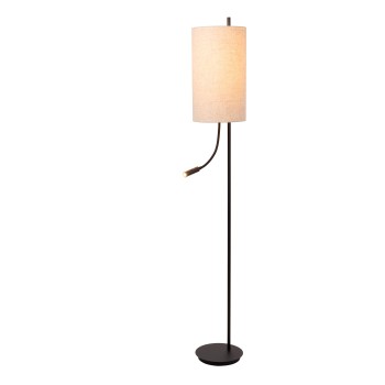 Lucide - MAGIC Φωτιστικό Δαπέδου LED, Μαύρο Ματ-Μπεζ/Κρεμ, 2700 K