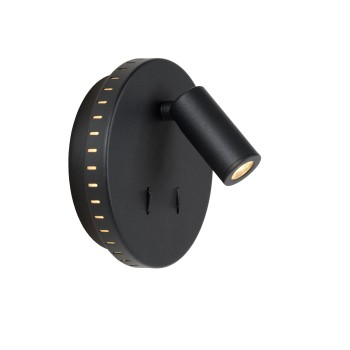 Lucide - BENTJER Επιτοίχιο Φωτιστικό LED, Μαύρο Ματ (Black Mat) 3000 K