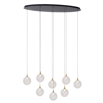 Lucide - GISELA Κρεμαστό Φωτιστικό LED, Διάφανο-Μαύρο Ματ, 2700 K
