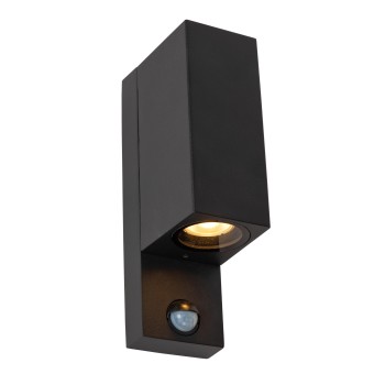Lucide ZARO IR - Προβολέας τοίχου - 2xGU10 - IP65 - Μαύρο