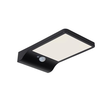 Lucide - BASIC Ηλιακό Επιτοίχιο Φωτιστικό LED, Μαύρο Ματ (Black Mat) 2700 K
