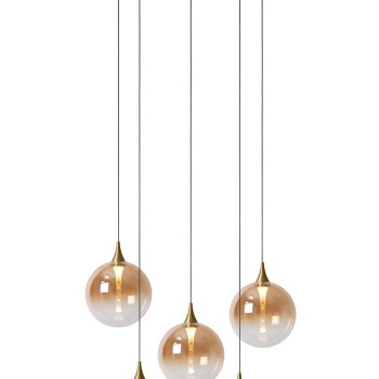 Lucide - GISELA Κρεμαστό Φωτιστικό LED, Μελί-Μαύρο Ματ, 2700 K