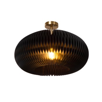 Lucide - ARMONI Φωτιστικό Οροφής Ε27 Μαύρο Ματ (Black Mat)|Χρυσό (Gold)