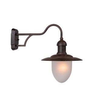 Lucide - ARUBA Επιτοίχιο Φωτιστικό Ε27 IP44 Σκουριά Χαλκού (Rusty)