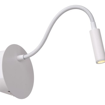 Lucide JOLIJN - Επαναφορτιζόμενο Φωτιστικό τοίχου- Ø 11 cm - LED - 1x2W 3000K - Λευκό