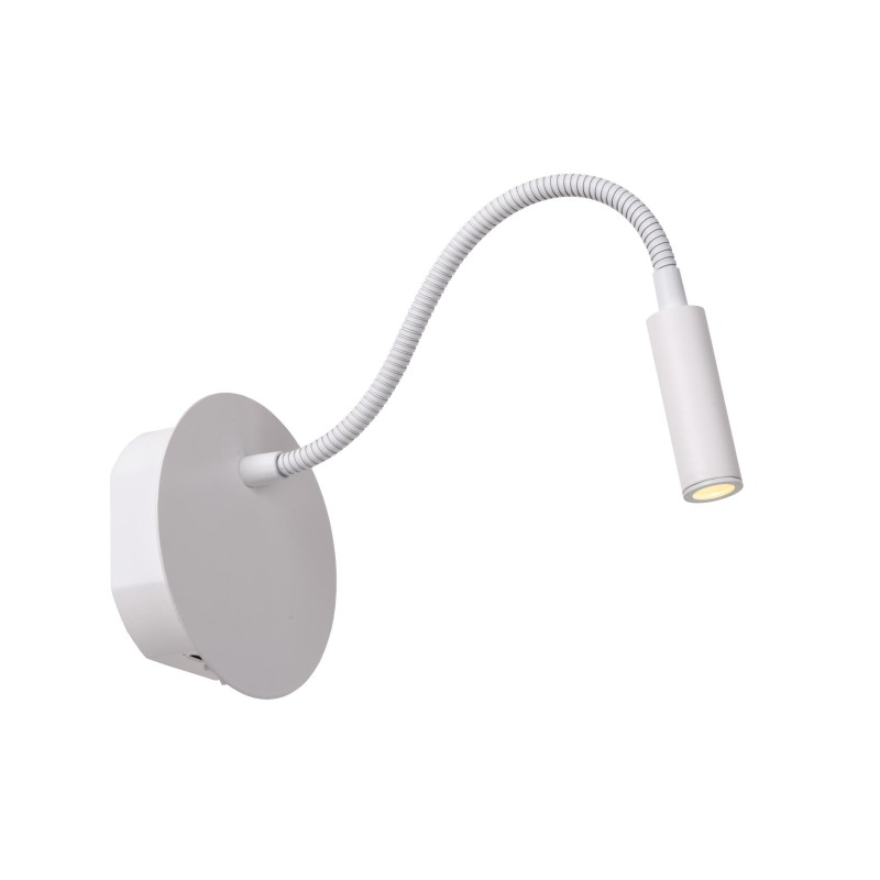 Lucide JOLIJN - Επαναφορτιζόμενο Φωτιστικό τοίχου- Ø 11 cm - LED - 1x2W 3000K - Λευκό
