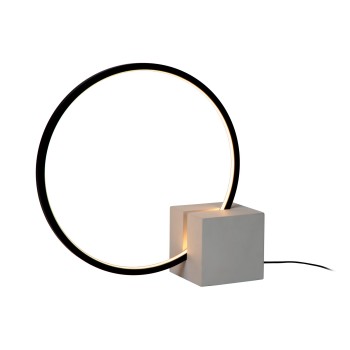 Lucide - CIRKELIS Επιτραπέζιο Φωτιστικό LED, Μαύρο Ματ-Γκρι 3000 K