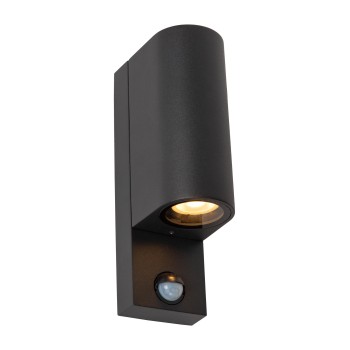 Lucide ZARO IR - Προβολέας τοίχου - 2xGU10 - IP65 - Μαύρο