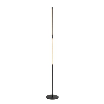 Lucide - FINAN Φωτιστικό Δαπέδου LED, Μαύρο Ματ-Λευκό, 2700 K