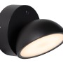 Lucide FINN - Φωτιστικό τοίχου - LED - 1x12W 3000K - IP54 - Μαύρο