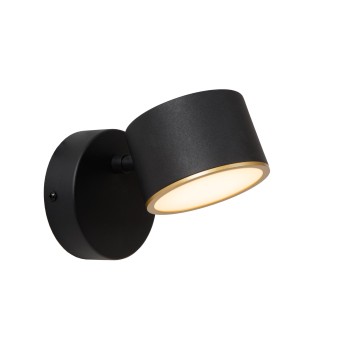 Lucide-GIAN Επιτοίχιο Φωτιστικό Μαύρο Ματ (Black Mat) 2700K,  ΚΩΔ-44217-08-30