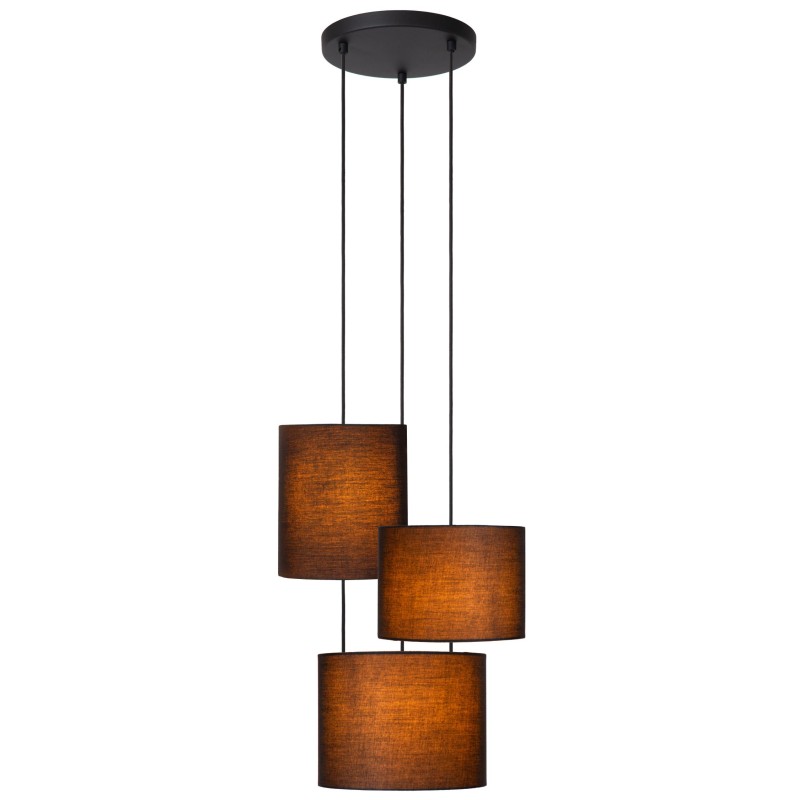 Lucide MAYA - Φωτιστικό κρεμαστό - Ø 46 cm - 3xE27 - Μαύρο