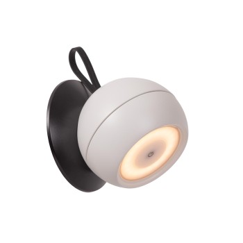 Lucide LUNEX - Επαναφορτιζόμενο φωτιστικό τοίχου - LED Dim. - 1x2W 3000K - IP54 - Λευκό