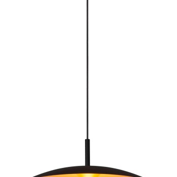 Lucide - VULCAN Κρεμαστό Φωτιστικό LED, Μαύρο Ματ-Χρυσό Χρώμα 3000 K