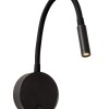 Lucide - ASJA Επιτοίχια Φωτιστικό LED, Μαύρο Ματ (Black Mat) 2700 K