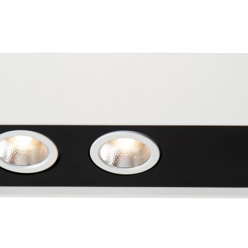 Lucide - ANGULAR Φωτιστικό Οροφής Σποτ LED Λευκό (White)|Μαύρο Ματ (Black Mat) 2700 K