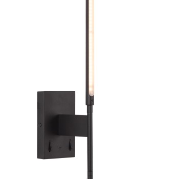 Lucide - FINAN Επιτοίχιο Φωτιστικό LED, Μαύρο Ματ-Λευκό, 2700 K