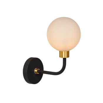 Lucide - BEREND Επιτοίχιο Φωτιστικό G9, Μαύρο Ματ (Black Mat)|Χρυσό Χρώμα (Gold Coloured)