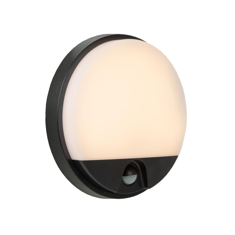Lucide HUPS IR - Φωτιστικό τοίχου - LED - 1x10W 3000K - IP54 - Μαύρο