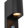 Lucide ZARO IR - Προβολέας τοίχου - 1xGU10 - IP65 - Μαύρο