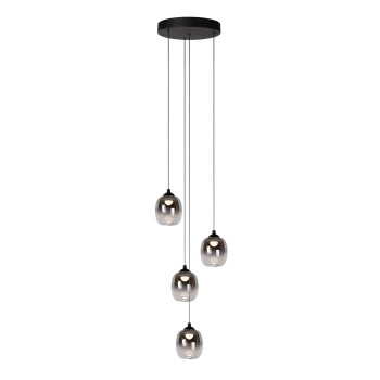 Lucide - TAMINO Φωτιστικό Κρεμαστό LED, Μαύρο Ματ-Φυμέ, 3000 K