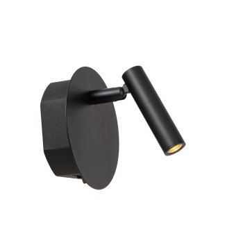 Lucide JOLIJN - Επαναφορτιζόμενο Φωτιστικό τοίχου- Ø 102 cm - LED - 1x2W 3000K - Μαύρο