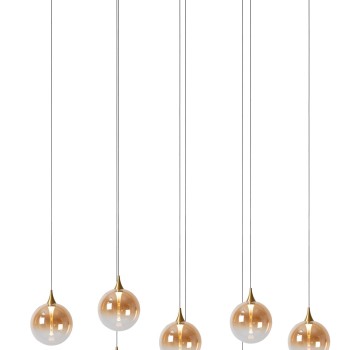 Lucide - GISELA Κρεμαστό Φωτιστικό LED, Μελί-Μαύρο Ματ, 2700 K