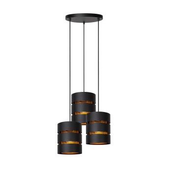 Lucide ROSAS - Κρεμαστό φωτιστικό - Ø 43 cm - 3xE27 - Μαύρο