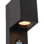 Lucide ZARO IR - Προβολέας τοίχου - 1xGU10 - IP65 - Μαύρο