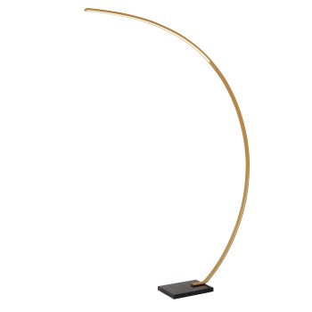 Lucide CURVE Φωτιστικό δαπέδου τόξου - LED - 1x15W 2700K - Ματ χρυσό