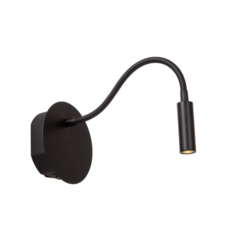 Lucide JOLIJN - Επαναφορτιζόμενο Φωτιστικό τοίχου- Ø 11 cm - LED - 1x2W 3000K - Μαύρο